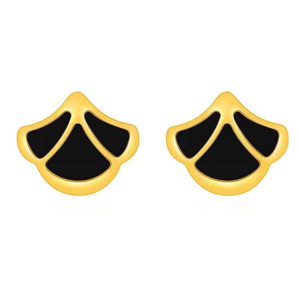 Tulip / Earrings Black Gold