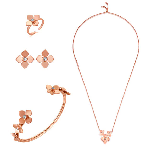 Bloom Jewellery Set / Rose Gold