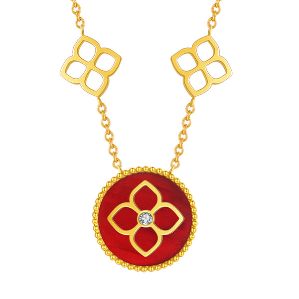 Ameera / Necklace Red Gold