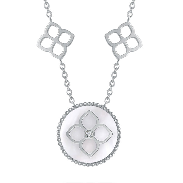 Ameera / Necklace Pearl Silver