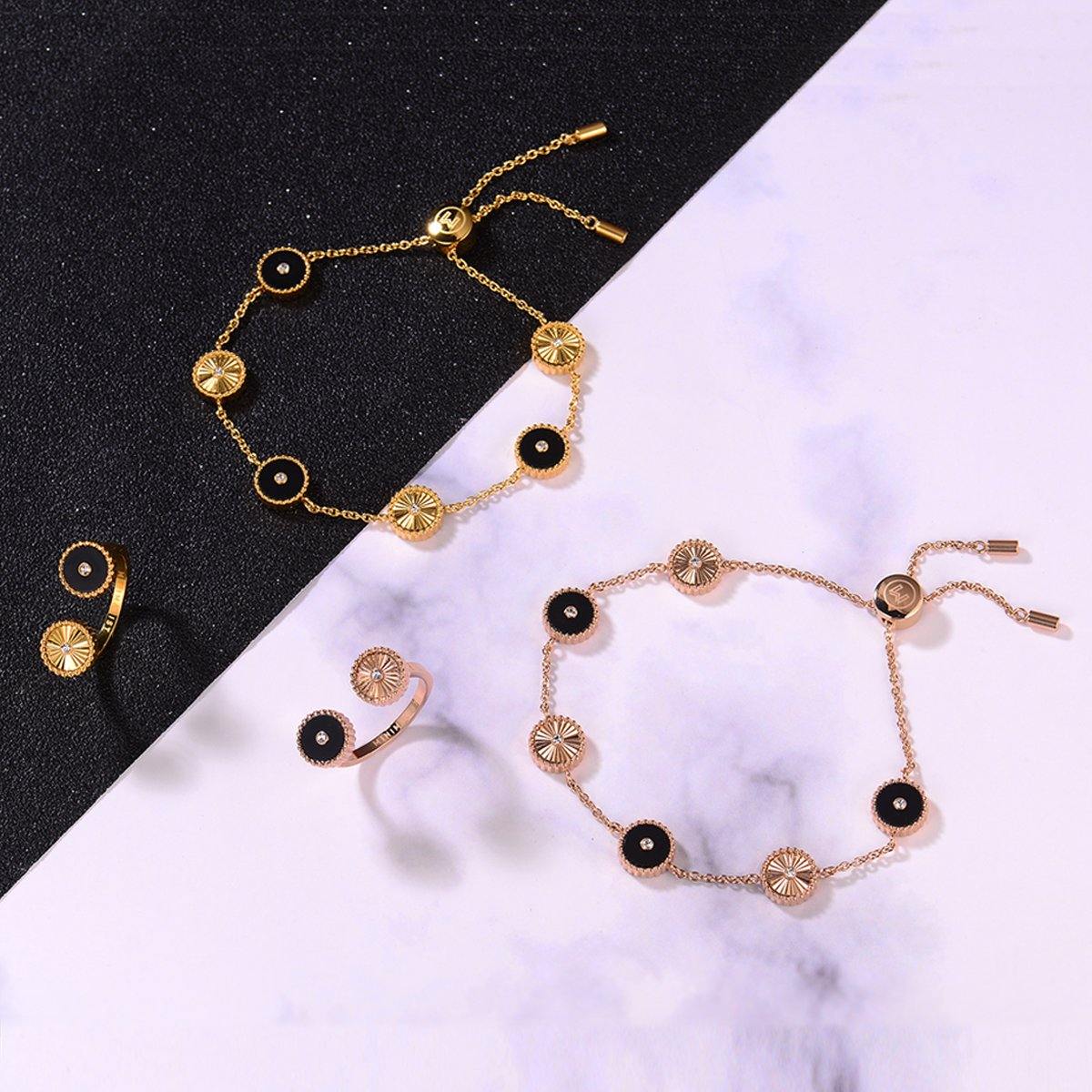 Kanz / Ring Black Rose Gold - MINIMALIST