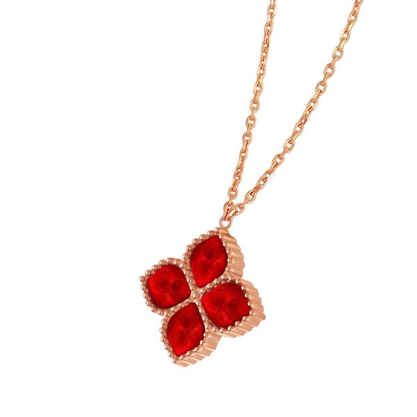 Joory / Necklace Red Rose Gold - MINIMALIST