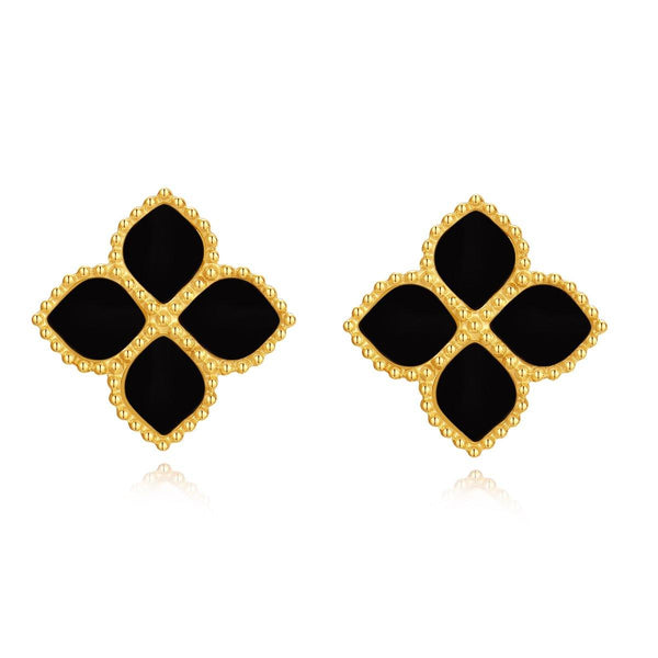 Joory / Earrings Black Gold - MINIMALIST