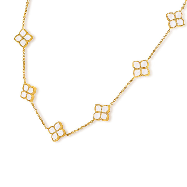 قلادة الجوري القصيرة / لؤلؤ ذهبي