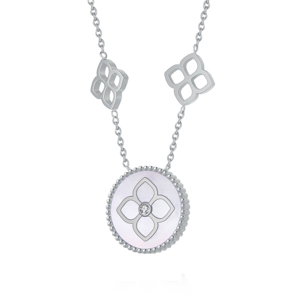 Ameera / Necklace Pearl Silver