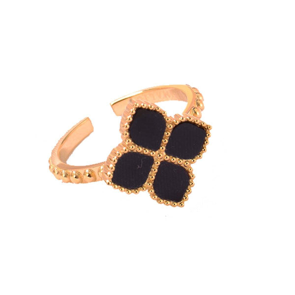 Black Rose Gold Ring - Joory Collection Jewellery Online