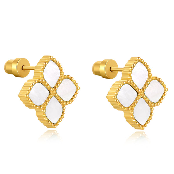 Joory / Earrings Pearl Gold
