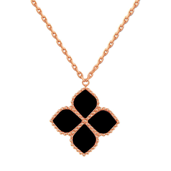 Joory / Necklace Black Rose Gold