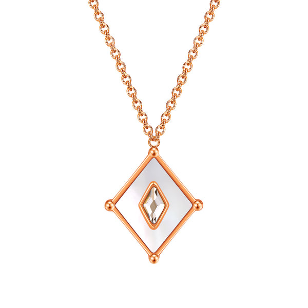 Kite / Necklace Pearl Rose Gold