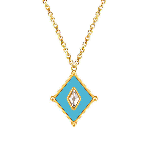 Kite / Necklace Turquoise Gold