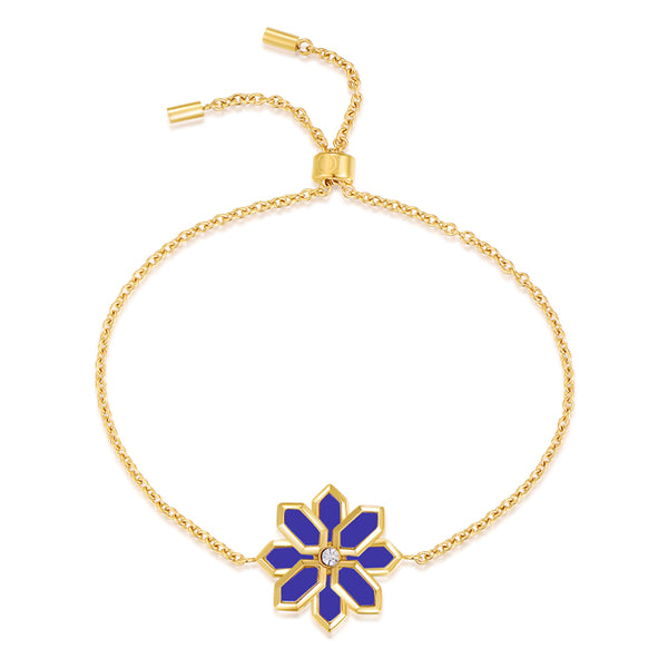 Lotus / Bracelet Blue Gold