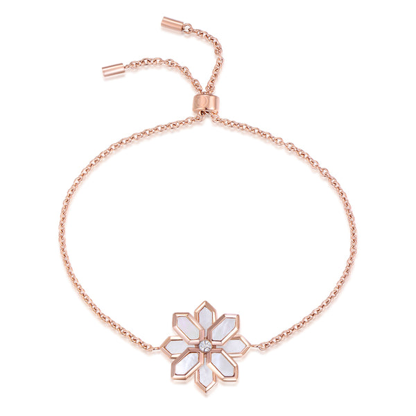 Lotus / Bracelet Pearl Rose Gold