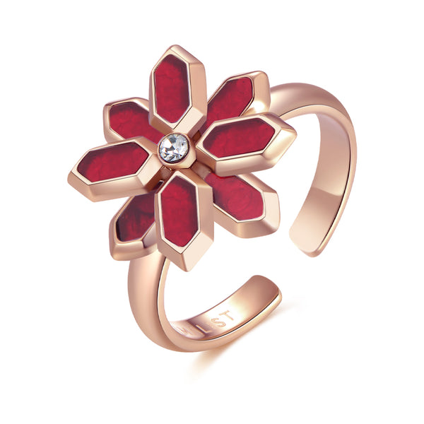 Lotus / Ring Red Rose Gold