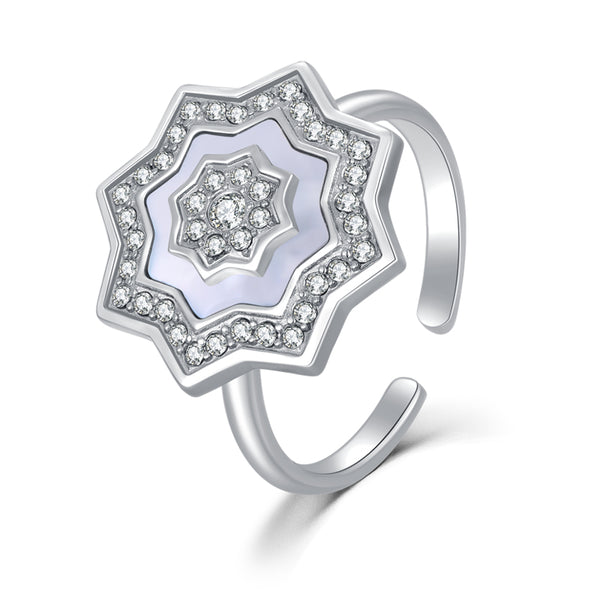 Najm / Ring Pearl Silver