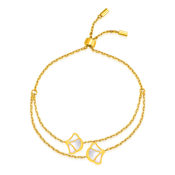 Tulip / Bracelet Pearl Gold