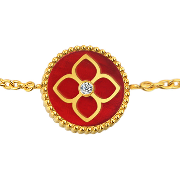 Ameera / Bracelet Red Gold