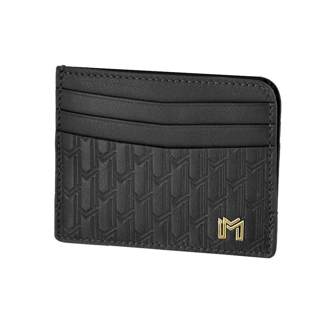 جلد ايطالي أسود / ذهبي