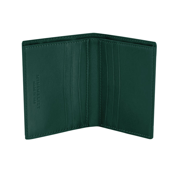 Italian Calfskin Leather Green / Gold