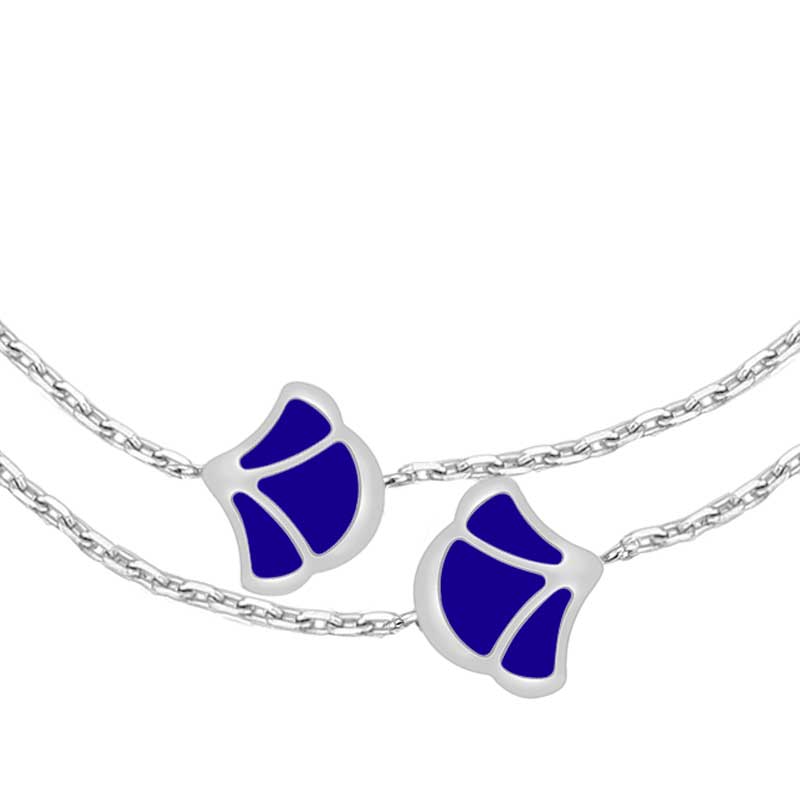 توليب / إسورة أزرق و فضي