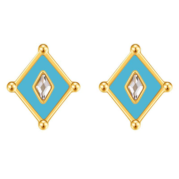 Kite / Earrings Turquoise Gold