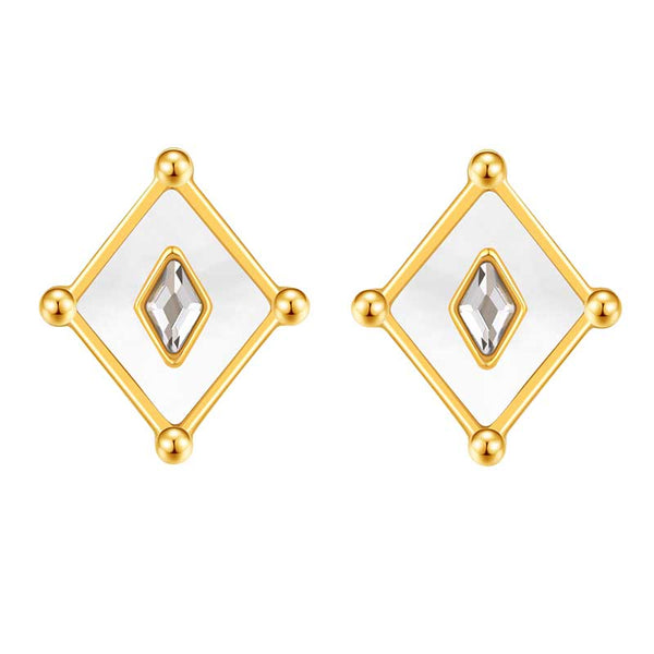 Kite / Earrings Pearl Gold